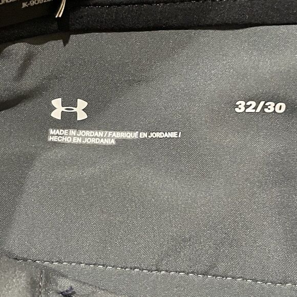 Under Armour Mens Tech Flat Front Performance Golf StraightPants Navy Blue 32x30 - Picture 5 of 14